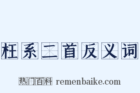 枉系二首反义词是什么意思的图片